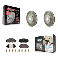 Charger l'image dans la galerie, Front Coated Disc Brake Rotors And Ceramic Pads Kit For Honda CR-V