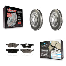 Charger l'image dans la galerie, Front Coat Disc Brake Rotor Ceramic Pad Kit For Land Rover Discovery Sport Range