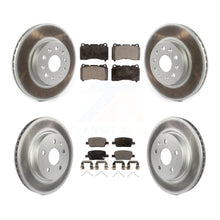 Load image into Gallery viewer, Front Rear Coated Disc Brake Rotors And Ceramic Pads Kit For Chevrolet Camaro
