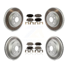 Load image into Gallery viewer, Front Rear Coated Disc Brake Rotors And Ceramic Pads Kit For Chevrolet Camaro
