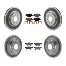 Charger l'image dans la galerie, Front Rear Coated Disc Brake Rotors And Ceramic Pads Kit For Buick Envision