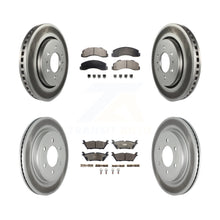 Charger l'image dans la galerie, Front Rear Coated Brake Rotors Ceramic Pad Kit For Ford F-150 Expedition Lincoln