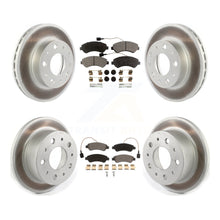 Charger l'image dans la galerie, Front Rear Coated Brake Rotor &amp; Ceramic Pad Kit For Ram ProMaster 1500 2500 3500