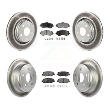 Load image into Gallery viewer, Front Rear Coated Disc Brake Rotors And Ceramic Pads Kit For Jeep Wrangler JK