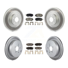 Load image into Gallery viewer, Front Rear Coated Disc Brake Rotors And Ceramic Pad Kit For Toyota 86 Subaru BRZ
