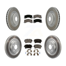 Charger l'image dans la galerie, [Front+Rear] 2017 Porsche Macan Base Premium Coated Rotors &amp; Ceramic Pads Brake Kit For Max Braking
