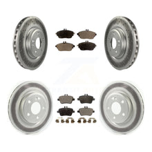 Load image into Gallery viewer, Front Rear Coated Disc Brake Rotors And Ceramic Pad Kit For Mercedes-Benz CLA250