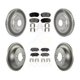 [Front+Rear] 2021-2022 Kia Forte 1.6L Premium Coated Rotors & Ceramic Pads Brake Kit For Max Braking