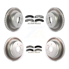 Charger l'image dans la galerie, [Front+Rear] 2016-2022 Nissan TITAN XD Premium Coated Rotors &amp; Ceramic Pads Brake Kit For Max Braking