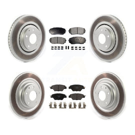 [Front+Rear] 2016-2022 Mazda CX-9 Premium Coated Rotors & Ceramic Pads Brake Kit For Max Braking