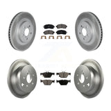 Front Rear Coated Disc Brake Rotors And Ceramic Pads Kit For Subaru Crosstrek