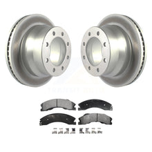 Load image into Gallery viewer, Rear Coat Brake Rotor Ceramic Pad Kit For Chevrolet Express 3500 GMC Savana 4500