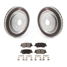 Load image into Gallery viewer, Rear Coated Disc Brake Rotors And Ceramic Pads Kit For 2015 Cadillac CTS 6.2L