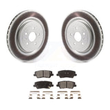 [Rear] 2015 Cadillac CTS 6.2L Premium Coated Rotors & Ceramic Pads Brake Kit For Max Braking