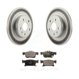 Rear Coated Disc Brake Rotors And Ceramic Pads Kit For Buick Envision