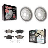 [Rear] 2018-2022 Ford EcoSport AWD Premium Coated Rotors & Ceramic Pads Brake Kit For Max Braking
