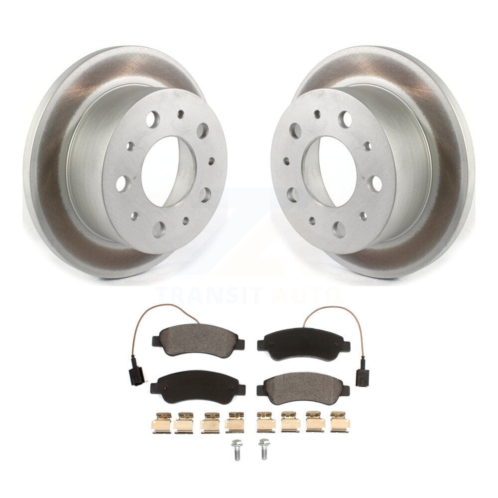 Rear Coated Disc Brake Rotors & Ceramic Pad Kit For Ram ProMaster 1500 2500 3500