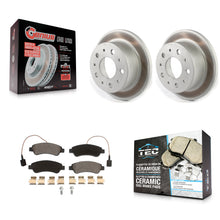 Charger l'image dans la galerie, Rear Coated Disc Brake Rotors &amp; Ceramic Pad Kit For Ram ProMaster 1500 2500 3500