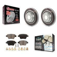Load image into Gallery viewer, Rear Coated Disc Brake Rotors And Ceramic Pads Kit For Volkswagen GTI