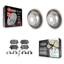 Charger l'image dans la galerie, Rear Coated Disc Brake Rotors And Ceramic Pads Kit For Audi TT Quattro