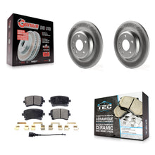 Charger l'image dans la galerie, Rear Coated Disc Brake Rotors And Ceramic Pads Kit For Audi Q5 A4 allroad