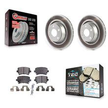 Charger l'image dans la galerie, Rear Coated Disc Brake Rotors And Ceramic Pads Kit For Audi TT Quattro RS