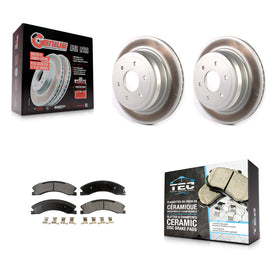 [Rear] 2016-2022 Nissan TITAN XD Premium Coated Rotors & Ceramic Pads Brake Kit For Max Braking