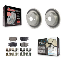 Load image into Gallery viewer, Rear Coated Disc Brake Rotors And Ceramic Pads Kit For Toyota Camry