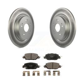 [Rear] 2017-2022 Honda CR-V Premium Coated Rotors & Ceramic Pads Brake Kit For Max Braking