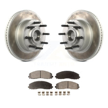 Load image into Gallery viewer, Front Coat Disc Brake Rotors Hub Ceramic Pad Kit For Ford F-250 Super Duty F-350