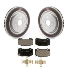 Charger l&#39;image dans la galerie, Rear Coated Disc Brake Rotors And Ceramic Pads Kit For Chevrolet Camaro SS