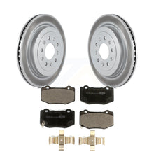 Load image into Gallery viewer, Rear Coated Disc Brake Rotors And Ceramic Pads Kit For 2016-2017 Cadillac ATS V