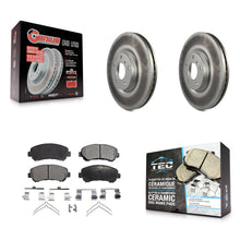 Charger l'image dans la galerie, Front Coated Disc Brake Rotors And Ceramic Pads Kit For Nissan Maxima