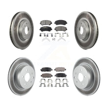 Load image into Gallery viewer, Front Rear Coated Disc Brake Rotors And Ceramic Pads Kit For Nissan Maxima