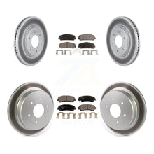 Load image into Gallery viewer, [Front+Rear] 2017-2023 Nissan TITAN Premium Coated Rotors &amp; Ceramic Pads Brake Kit For Max Braking
