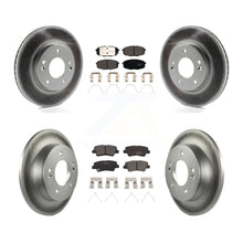 Charger l'image dans la galerie, Front Rear Coated Brake Rotor Ceramic Pad Kit For Kia Soul Forte Hyundai Elantra