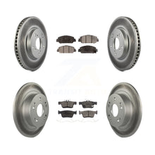 Load image into Gallery viewer, Front Rear Coated Disc Brake Rotors And Ceramic Pads Kit For Honda Accord