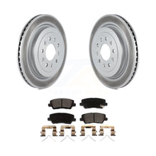 Load image into Gallery viewer, Rear Coated Disc Brake Rotors And Ceramic Pads Kit For Cadillac ATS