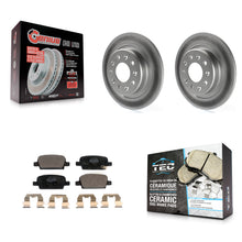 Load image into Gallery viewer, Rear Coated Disc Brake Rotors And Ceramic Pads Kit For Chevrolet Malibu