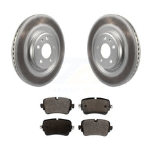 Load image into Gallery viewer, Rear Coated Disc Brake Rotors And Ceramic Pads Kit For Audi Q7