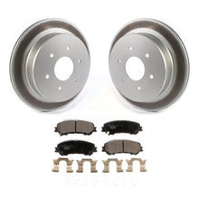 Load image into Gallery viewer, Rear Coated Disc Brake Rotors And Ceramic Pads Kit For 2017-2022 Nissan TITAN