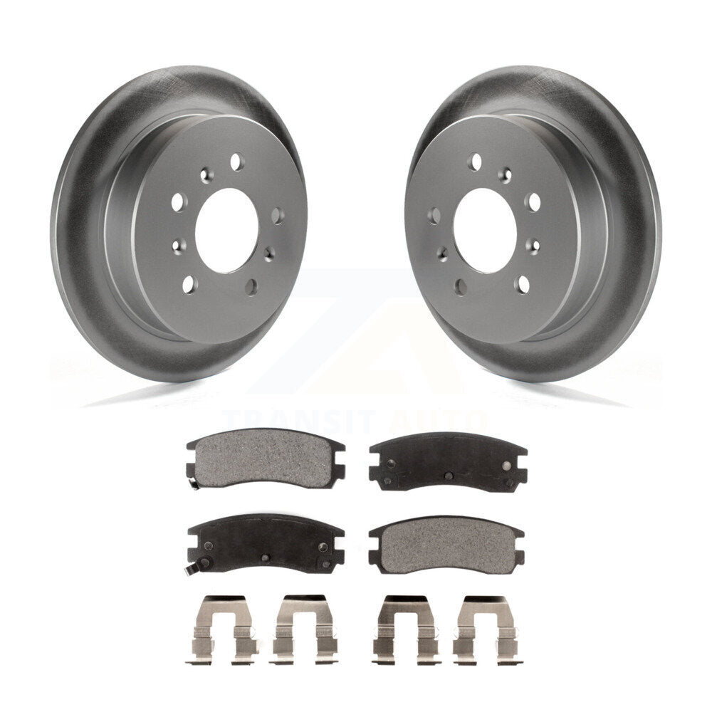 Rear Coat Brake Rotor Ceramic Pad Kit For Chevrolet Impala Buick Pontiac Century