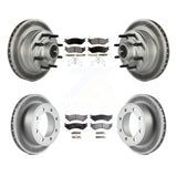 [Front+Rear] 2007 Ford E-150 From 10 17 06 Premium Coated Rotors & Ceramic Pads Brake Kit For Max Braking