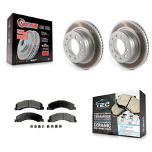 Charger l'image dans la galerie, Front Coat Brake Rotor Ceramic Pad Kit For Ram 5500 Dodge Sterling Truck 4500 45