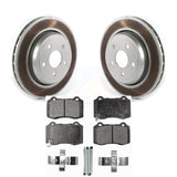 Rear Coat Disc Brake Rotor Ceramic Pad Kit For Jeep Grand Cherokee Dodge Durango