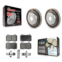 Charger l'image dans la galerie, Rear Coat Disc Brake Rotor Ceramic Pad Kit For Jeep Grand Cherokee Dodge Durango