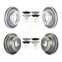 Load image into Gallery viewer, Front Rear Coat Disc Brake Rotor Ceramic Pad Kit For Ford F-450 Super Duty F-550