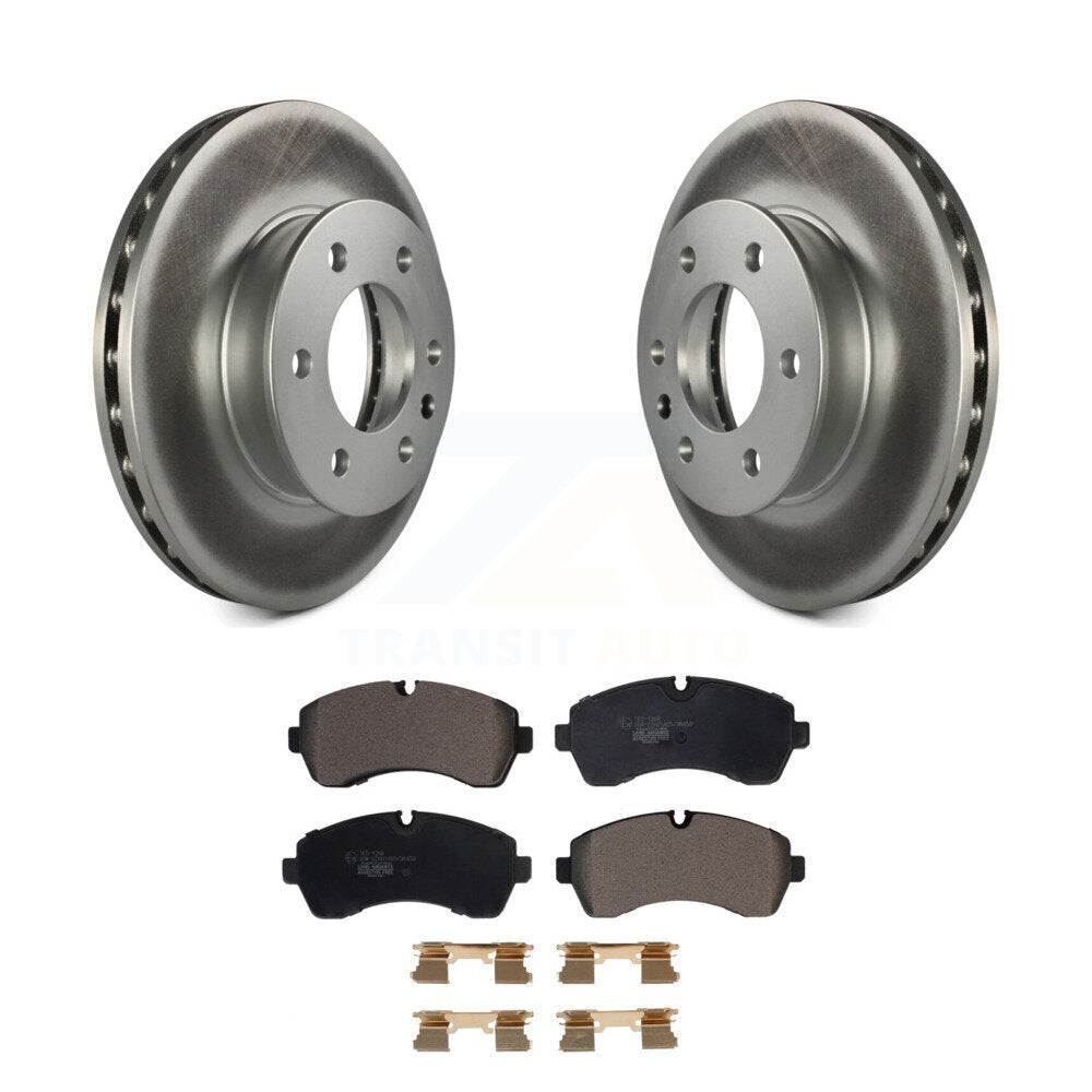 Front Coat Brake Rotor Ceramic Pad Kit For Sprinter 3500 Mercedes-Benz 2500 1500