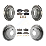 Front Rear Coat Brake Rotor Ceramic Pad Kit For Sprinter 3500 Dodge Freightliner