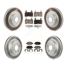 Charger l&#39;image dans la galerie, Front Rear Coated Disc Brake Rotors And Ceramic Pads Kit For Cadillac CT6